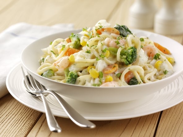 Filets de cabillaud façon carbonara