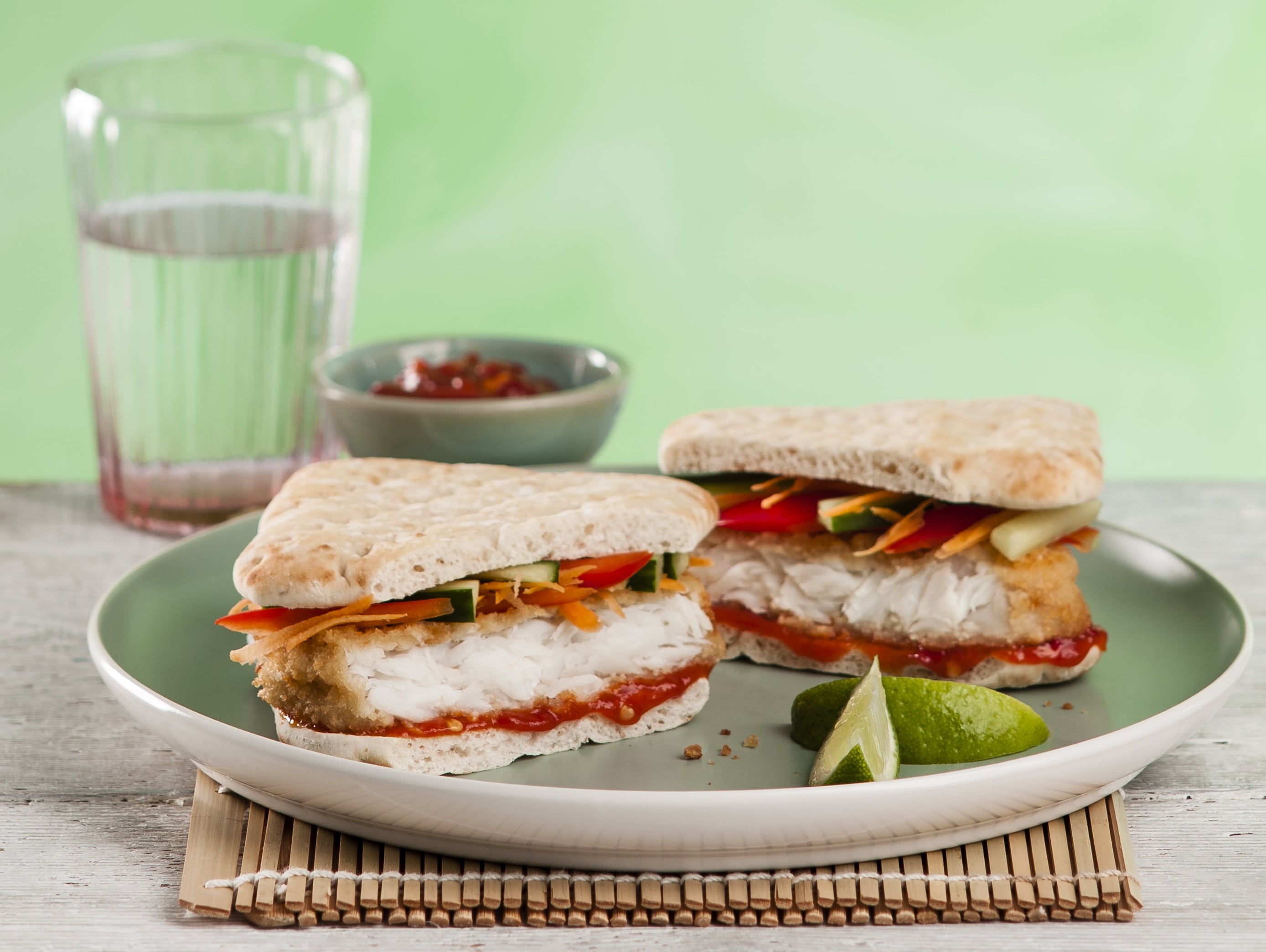 Burger de poisson à la thaïlandaise