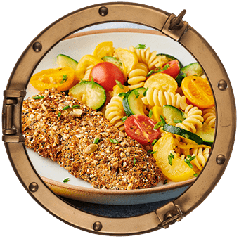 Gratin de poisson tomates mozzarella et riz coloré