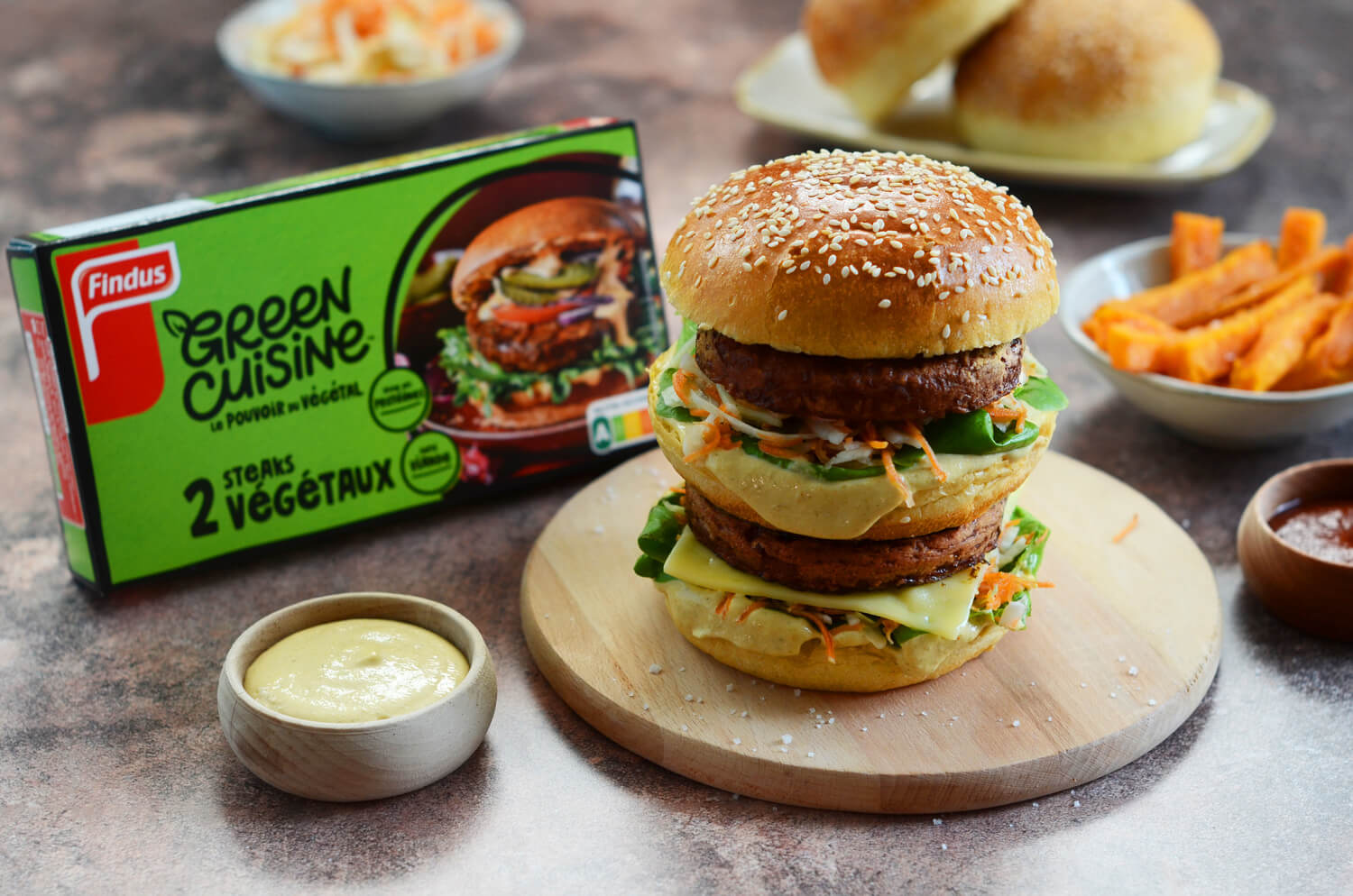 Recette du burger végétarien et sa sauce