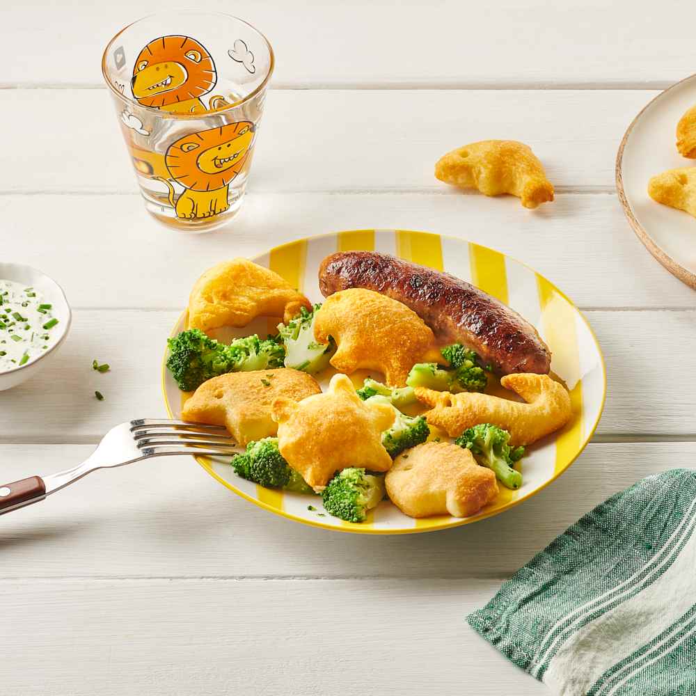 Croustibat Potato Jungle, saucisse et brocolis 