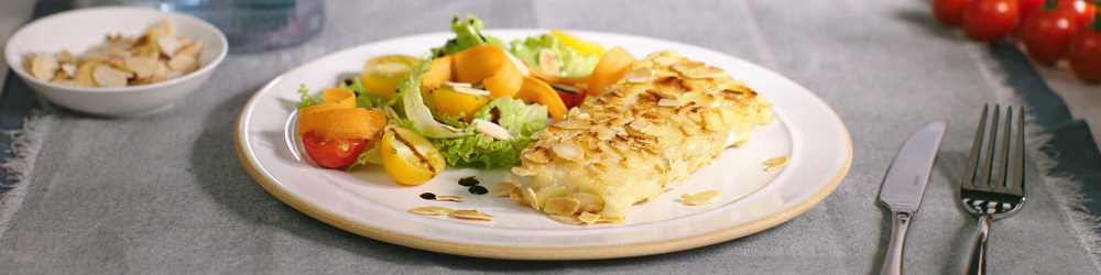 Recette dos d'Eglefin en croûte d'amandes 