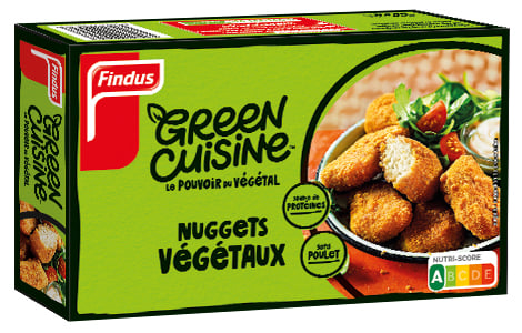 1 boite de Nuggets végétaux à base de protéine de pois Findus Green Cuisine 