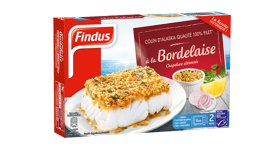 Findus colin bordelaise msc 400g