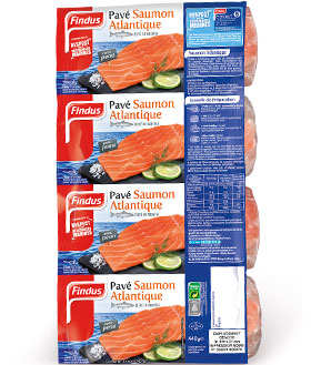 Findus 4 pave saumon atlantique poisson nature recette