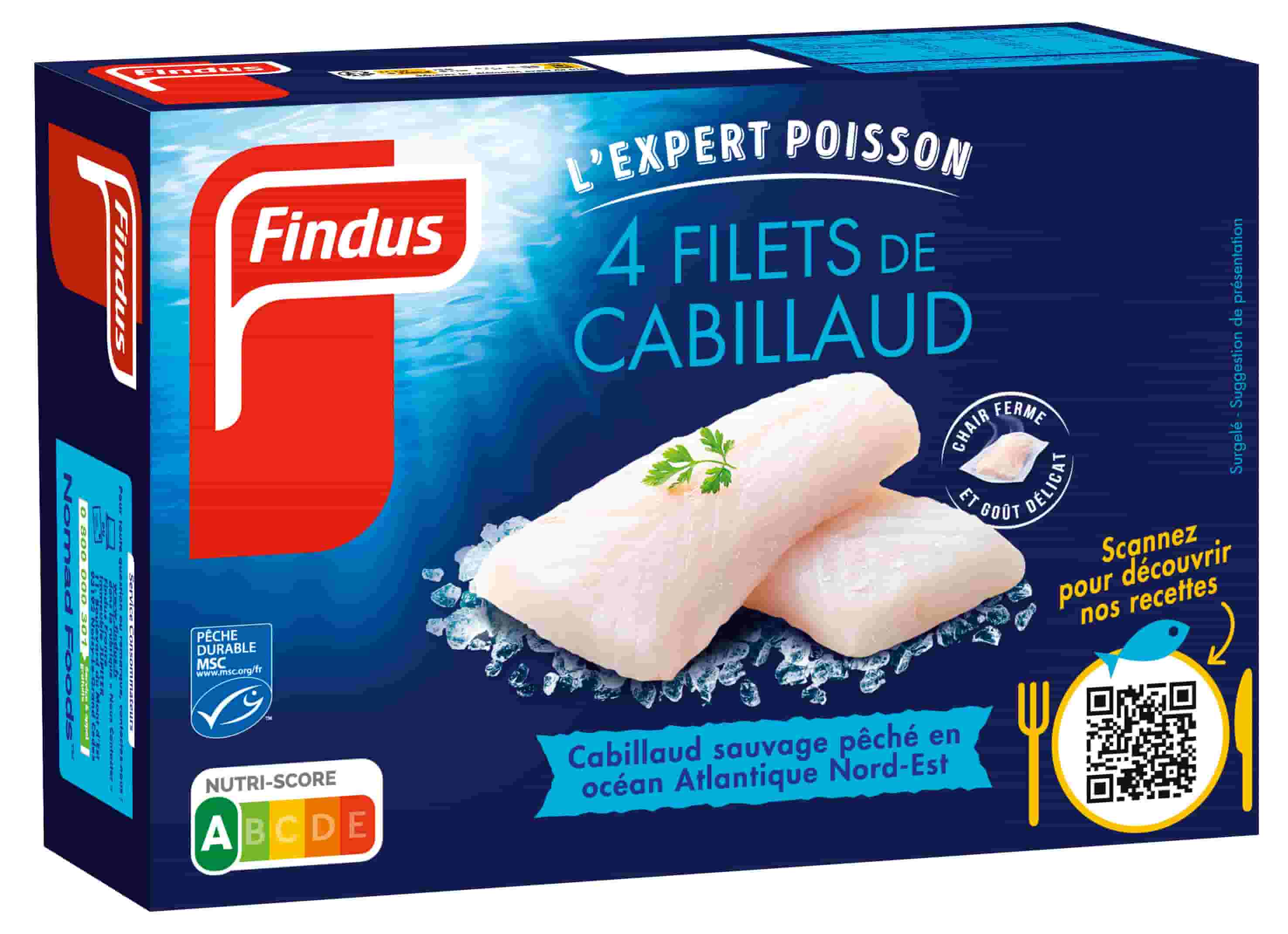 4 Filets Cabillaud Poisson Nature Recette