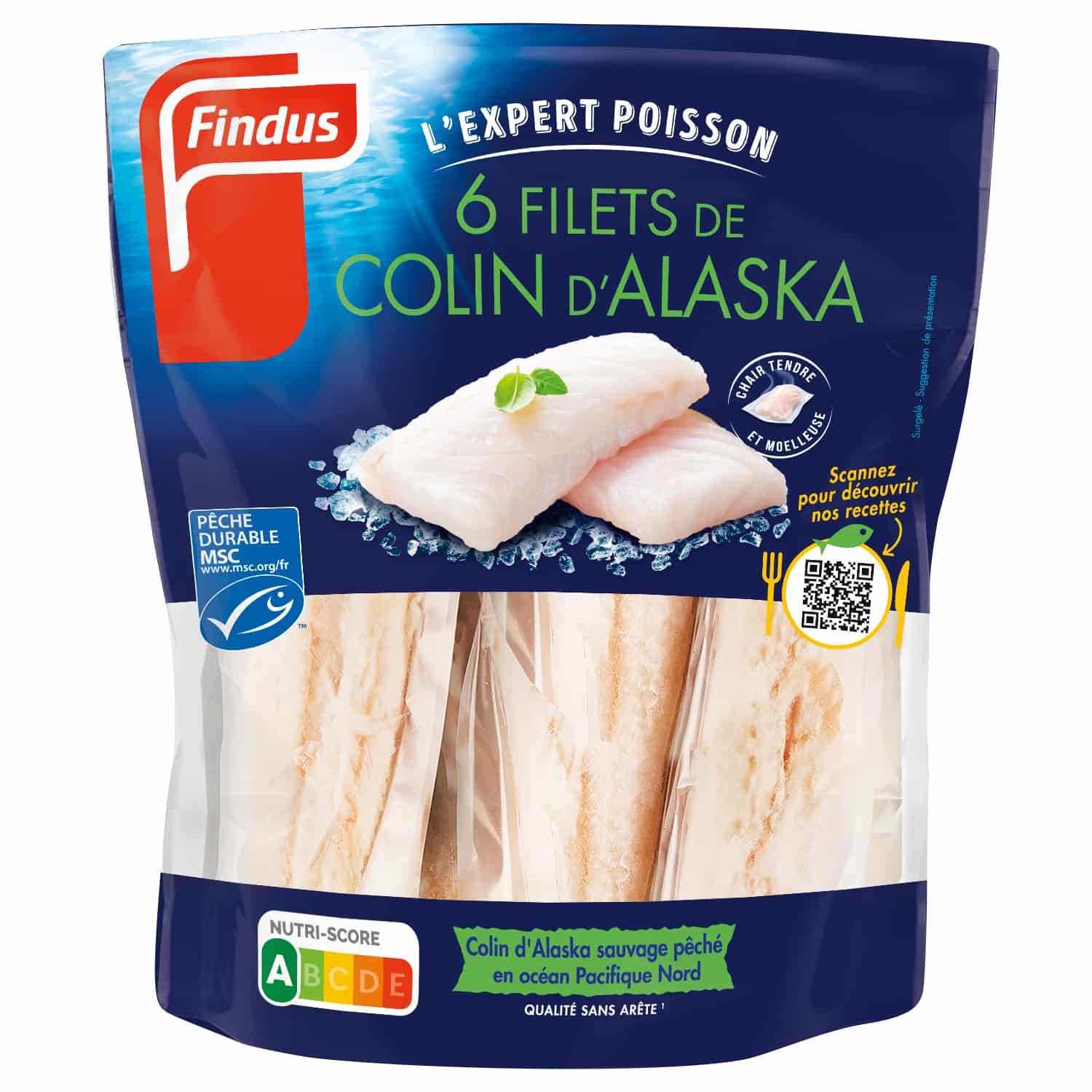 6 Filets de Colin d'Alaska