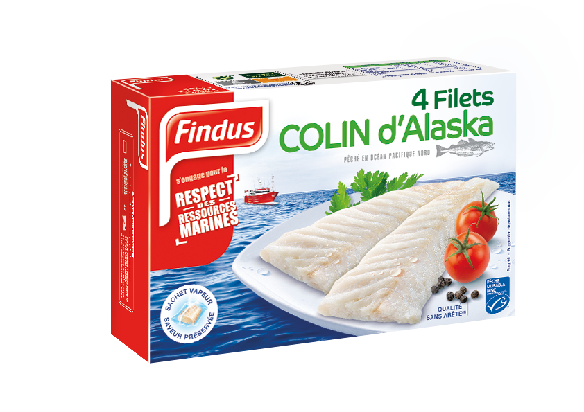 Findus 4 filets colin msc 400g