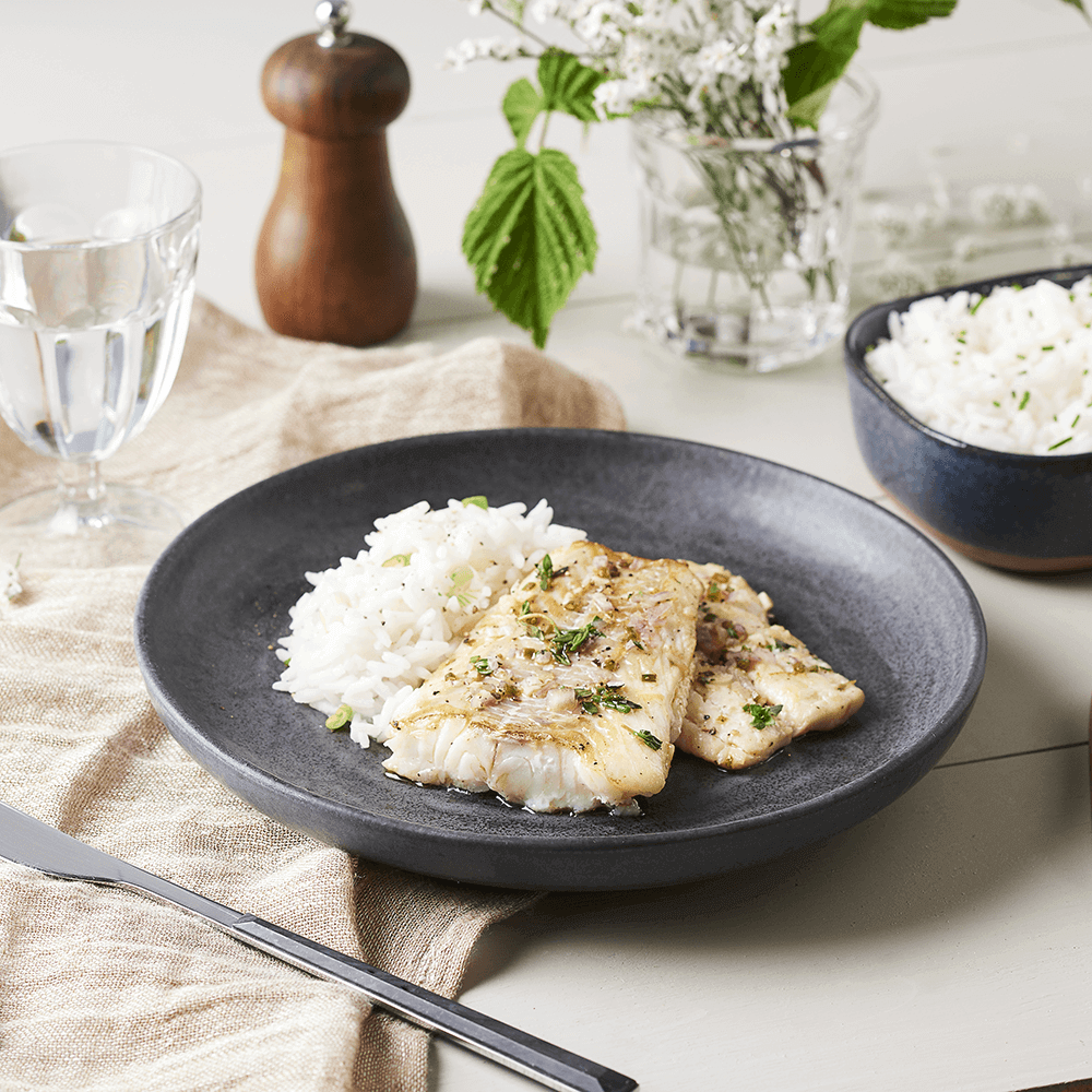 Filets de cabillaud marinés à la plancha