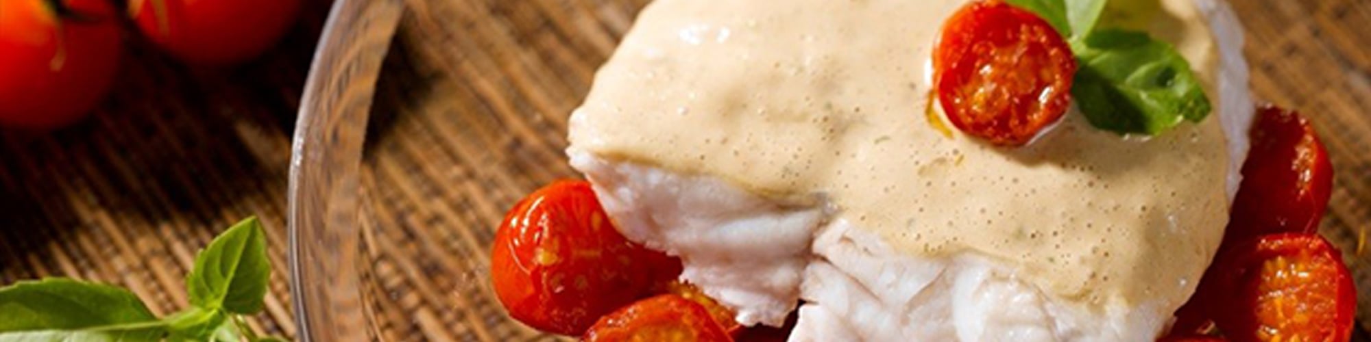 Crémeux de colin tomate basilic