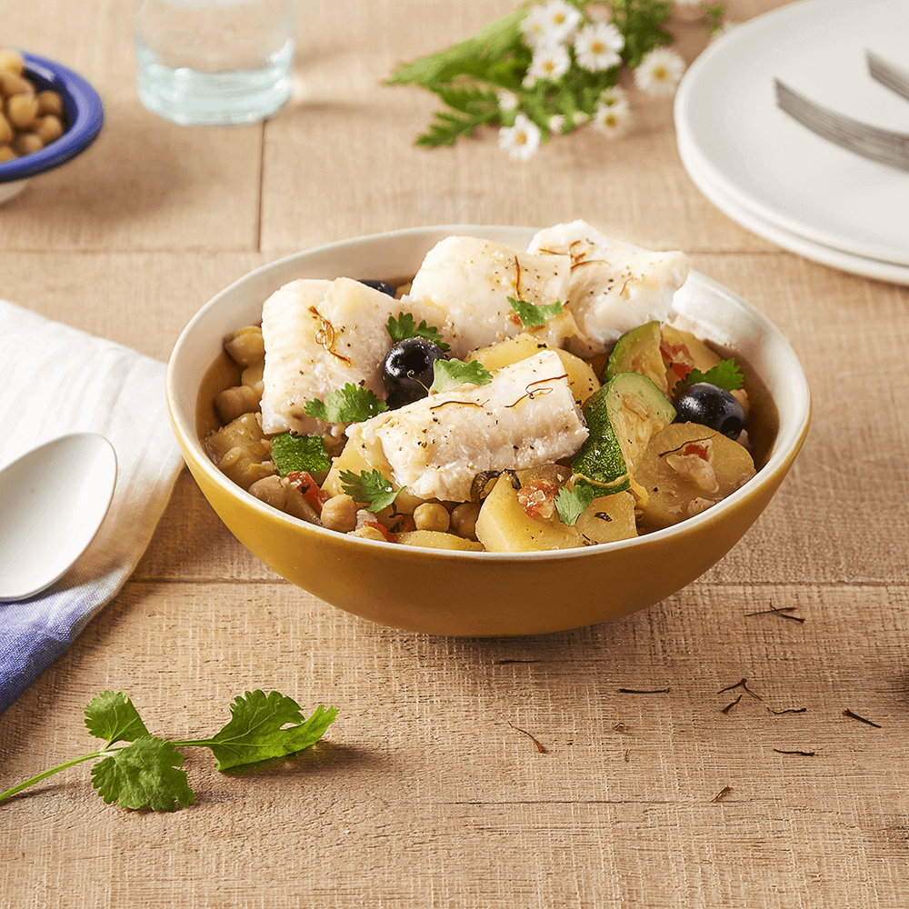 Tajine de Colin parfumé au safran