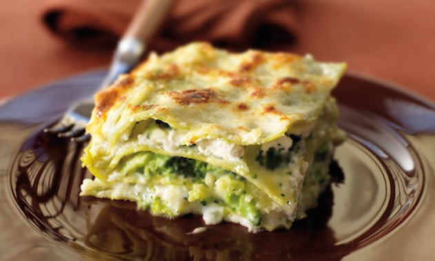 Lasagnes chèvre et épinards