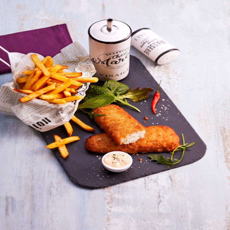 Fish & Chips saveur Salt & Vinegar sauce rémoulade épicée