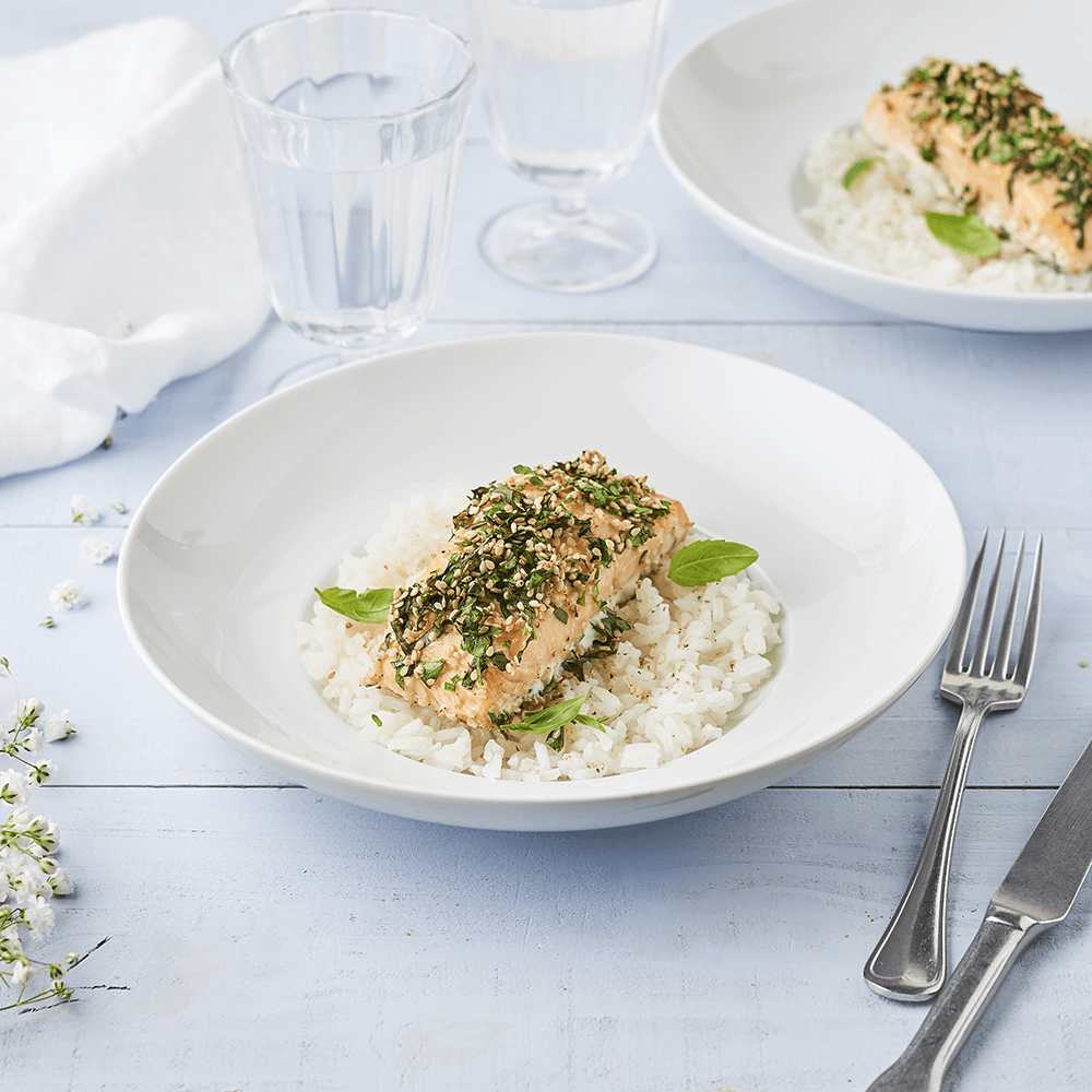 Pavés de saumon Atlantique au thé vert 