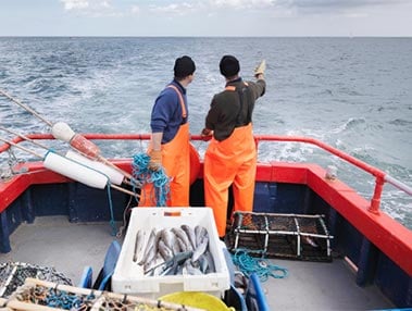 pêche sur un bâteau